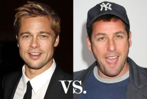 Brad Pitt vs. Adam Sandler