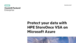 Protect your Data with HPE StoreOnce VSA on Microsoft Azure