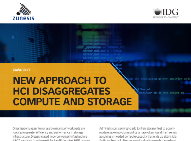 new approach to hci disaggregates compute and storage