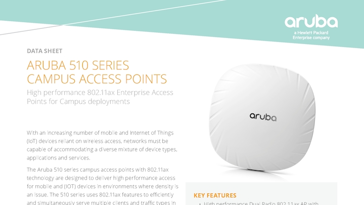 Aruba 510 Series Campus Access Points
