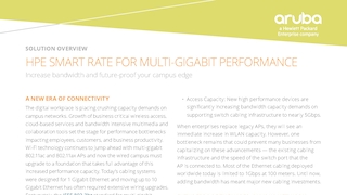 HPE Smart Rate for Multi-Gigabit Performance